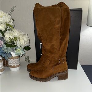 Lane Bryant bnwt 8W over the knee Elegant Cognac Wide Calf Boots